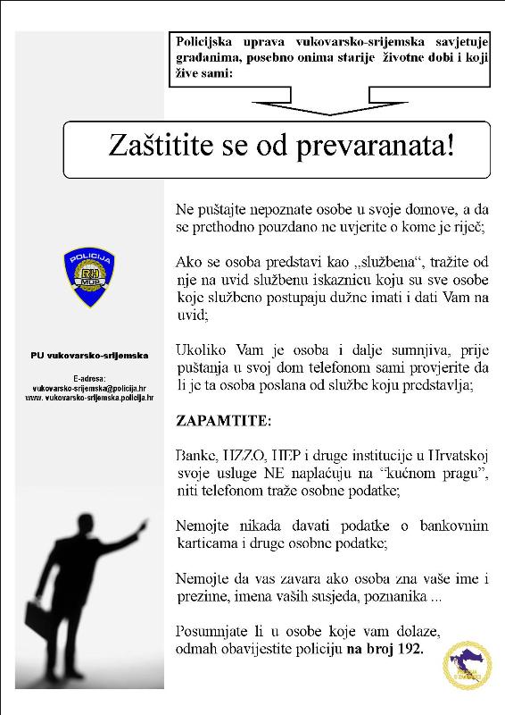 Policijska Uprava Vukovarsko Srijemska Predavanje O Pojavnim Oblicima Kaznenih Djela Imovinskog Kriminaliteta Na Stetu Starijih Osoba